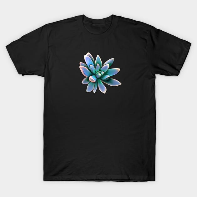 Green Succulent T-Shirt by Kraina